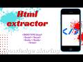 HTML Extractor | How To Right Html | html basics tutorial | Html structure | English Part 1
