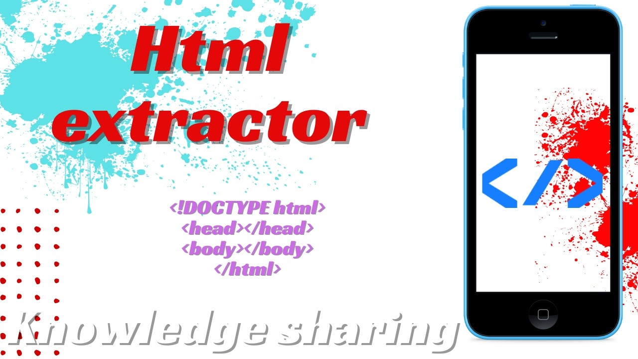 HTML Extractor | How To Right Html | html basics tutorial | Html ...