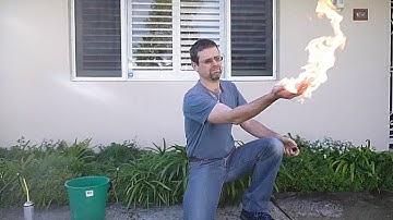 Burning Butane Bubbles #experiment #science #chemistry