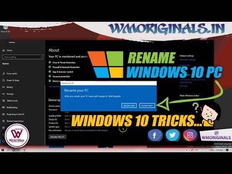 How to Rename Windows 10 PC | Windows 10 Tips And Tricks 2019 - WM Originals