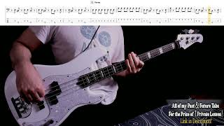 T Rex -Bang a Gong-Bass Cover with Tabs