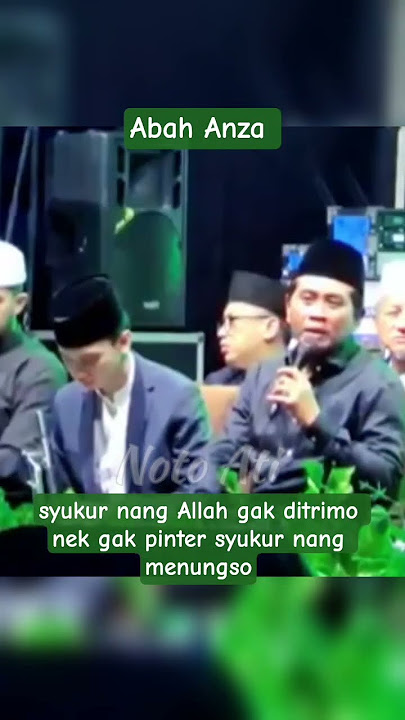 Syukur nang Allah gak ditrimo nek gak pinter syukur nang menungso. #abahanza #kyaianwarzahid