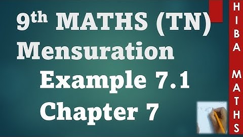9th maths chapter 7 example 7.1 | mensuration | area of triangle | herons formula | hiba maths