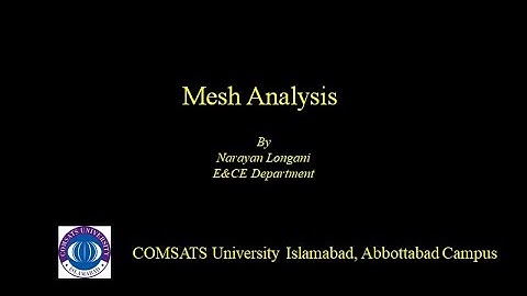 Mesh Analysis with Voltage Source | Mesh Analysis | Method of Analysis | Electric Circuit Analysis 1