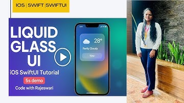 Liquid Glass UI in SwiftUI | Modern iOS Animation Tutorial