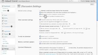 Check Default Settings In Admin Area Wordpress