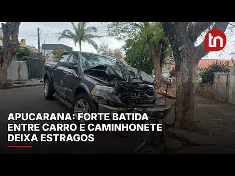 Colisão é registrada em local marcado por histórico de acidentes em Apucarana