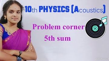 Book back problem corner (5th) Lesson 5 Acoustics