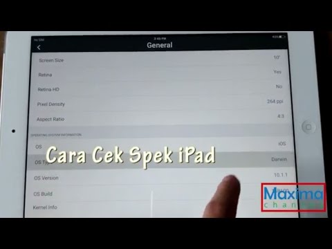 Susahkah Cek Speksifikasi iPad ??. 