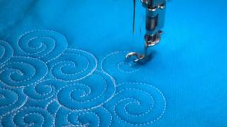 Free-Motion Quilting Ideas: Closed Swirls
