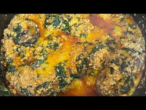 Cooking Lumpy Egwusi Soup With Fresh Tomatoes For The First Time - YouTube