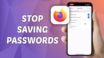 How to Turn OFF Saved Passwords in Firefox