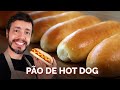 PÃO DE CACHORRO-QUENTE: Receita de pão macio para hot dog usando o método Tangzhong