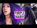 MY NEW HAIR!!! I DYED MY HAIR PURPLE