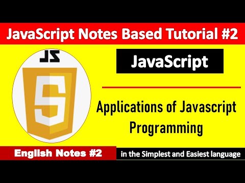 Applications of Javascript Programming | JavaScript Tutorial for Beginners | JavaScript Tutorial