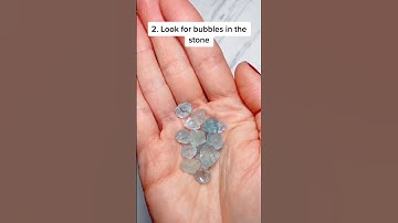 How to check  Aquamarine is Real or Fake #aquamarine #geology #fake #immitation #rocktok #crystal