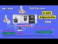 Dc voltage and amp adjustable power supply simple dc voltage regulator