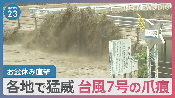 24時間雨量513.5ミリ　鳥取市・佐治で観測史上最大　静岡市では“竜巻”も　各地で猛威ふるう台風7号の被害が明らかに【news23】｜TBS NEWS DIG
