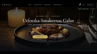 Full stack Modern Restaurant Website  for a Client