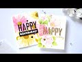 How to Make 2 EASY Watercolor Cards Using 3D Embossing Folders!