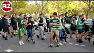 🎥 Celtic fans spotted in Madrid making their way to the Bernabéu