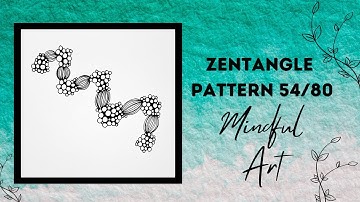 Zentangle Pattern 54/80 Mindful Art Easy #zentangle #zentangleart #zentanglepatterns #mindfulart