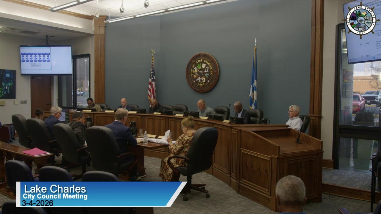 CityofLakeCharles Live Stream City Council Meeting 03-04-2026