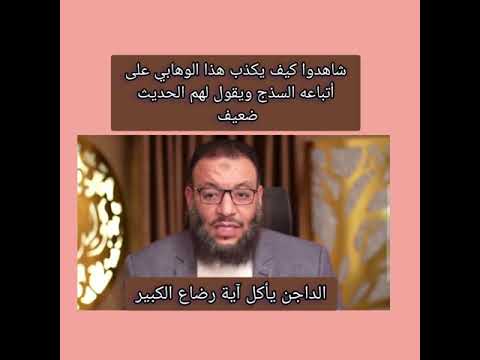 الداجن يأكل آية رضاع الكبير والناصبي الكذاب وليد إسماعيل يقول الحديث ضعيف