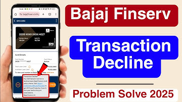 Bajaj Finserv Online Transaction Decline Problem Solved | Bajaj EMI Card se Phone Kaise Khride
