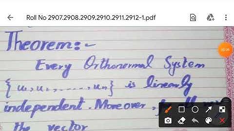 Orthonormal System is always linearly independent | Orthogonal vectors | Math kitchen Recipes