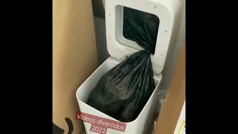 lixeira inteligente que legal facilita muito a vida Smart trash that cool makes life a lot easier