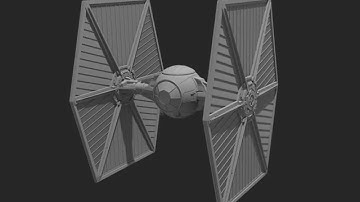 Tie Fighter - in blender 3D