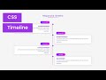 Responsive vertical timeline using html css  crown coder