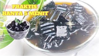 Resep Es Janggelan | Praktis 2 Bahan | 5 Menit | Cincau Cao Serut Surabaya Pakai Sirup Gula Merah