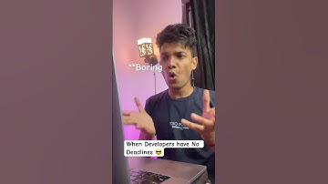 When Developers have no deadlines 👨🏻‍💻 #programmer #funny #coder #tech #shorts