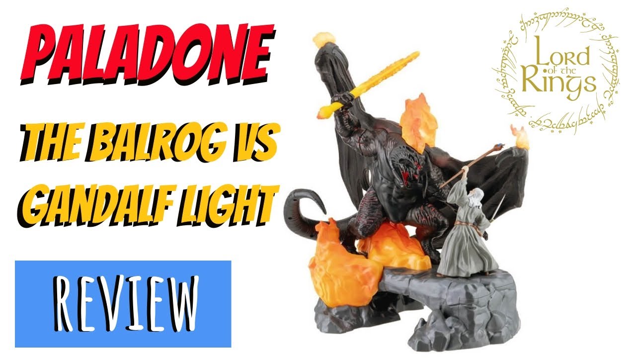 vs REVIEW Gandalf Light - YouTube Balrog Paladone The