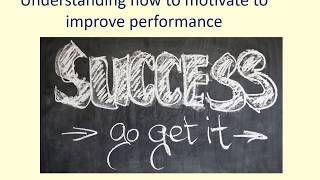 Free Taster Session 1   Understanding how to motivate to improve performance unit   an introduction