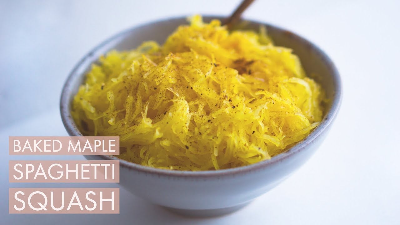 Baked Maple Spaghetti Squash - YouTube