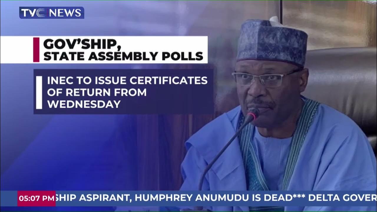 INEC to Issue Certificates of Return from Wednesday