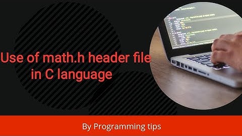 Use of math.h header file in c language |Hindi|