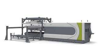 Full Automatic Sheet Metal Loading & Unloading System for Laser Cutting Machine | BLM GROUP