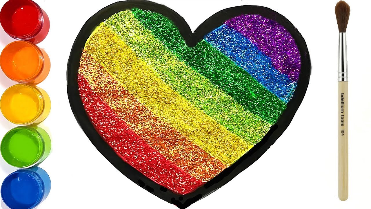 Glitter Heart With Rainbow Colors For Kids Toddlers Toy Ambulance Bonbon Toy Art Youtube