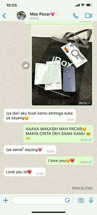 POV: Punya pacar peka & royal😋💞 (fake chat) #shorts #fakechat #ifake #fyp #4u #whatsmock #povchat