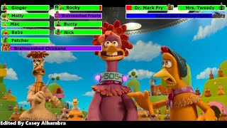 Chicken Run: Dawn of the Nugget (2023) Final Battle with healthbars 1\/3