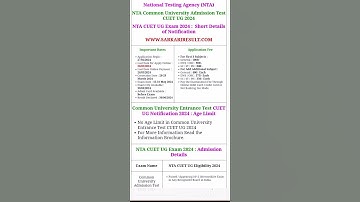 NTA CUET (UG) Application form 2024 Out #nta #cuet2024  #cuetugapplicationform2024 #cuetexam #ugcnet