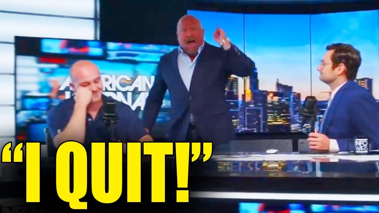 MAGA Host QUITS, STORMS OFF SHOW as Alex Jones MELTS DOWN!