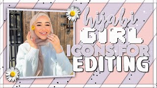 Girl icons for editing (Hijabi ver.) screenshot 1
