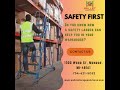Safety First! 📦🔝 The Right Ladder Makes a Difference in Your Warehouse! #Safety #palletstorage