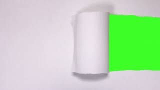 4k Paper Torn Green Screen Animation , torn paper transitions sound effect| تمزيق الورق كروما خضراء