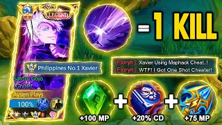 NEW XAVIER PERFECT 1 HIT DAMAGE BUILD FOR SOLO RANKED GAME 2024! 😱 😱 | XAVIER TIPS & GUIDE | MLBB
